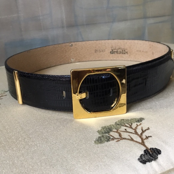 MCM Accessories - MCM Lizard Leather Belt